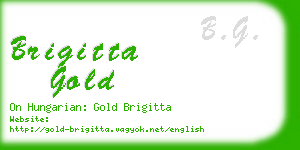 brigitta gold business card